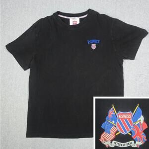 K-Swiss x Forever 21 Mens Large Black K-Swiss International Graphic T Shirt